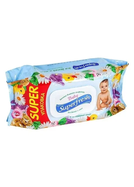Дитячі вологі серветки Baby 120 шт. Superfresh (269254503)
