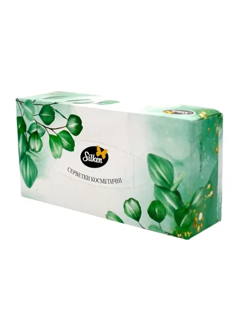 Серветки паперові в коробці "Natural Мікс" 2 шари 150 шт Silken (304640201)