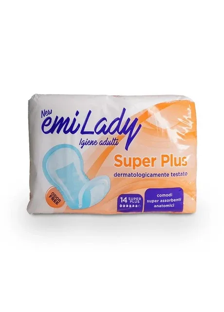 Жіночі урологічні прокладки Emi Lady Super Plus / Складені 6 крапель / 14 шт Cardificio Italiano (305665587)