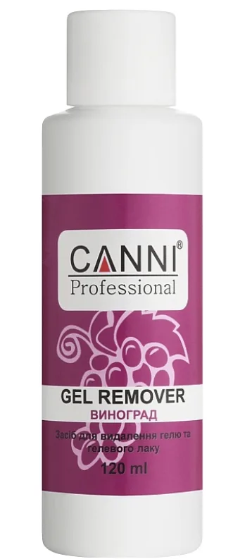 Рідина для зняття гель-лаку CANNI Gel remover Виноград