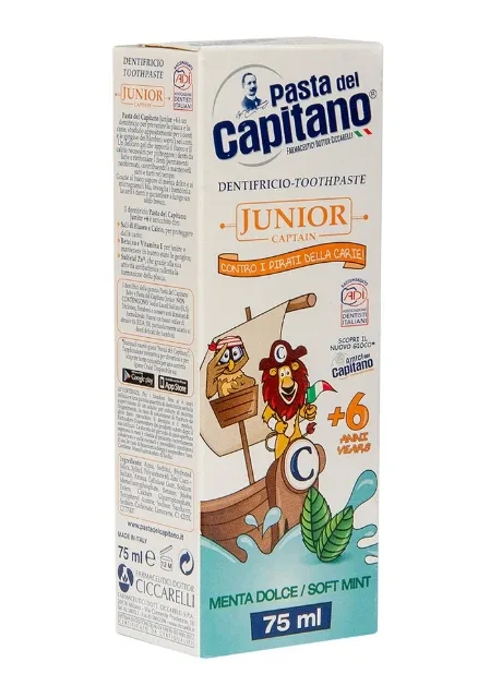 Зубна паста Junior Soft Mint 6+ 75 мл Pasta del Capitano (225544550)