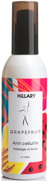 Антицелюлітне масажне масло для тіла Hillary Massage Oil Body Grapefruit