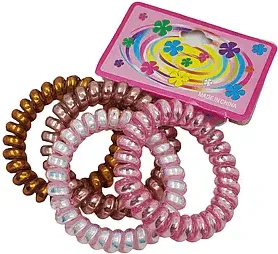 Резинки для волосся Violetta col. спіраль (CH-SPR-25-299) 4 шт