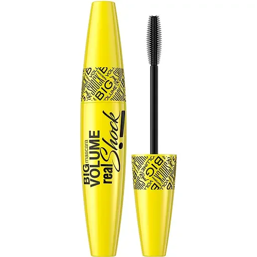 Туш для вій Eveline Big Volume Real Shock чорний 10 мл (LTUBIGSHOCK)