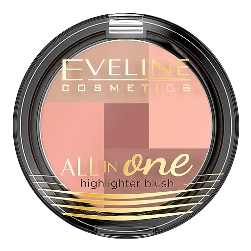 Багатобарвна палітра рум'ян Eveline All In One