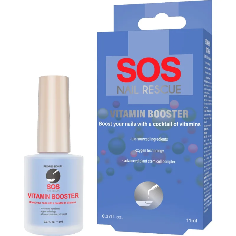 Вітамінний коктейль для нігтів SOS Nail Rescue з технологією використання стовбурових клітин рослин, 11 мл