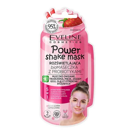 Біо маска з пробіотиками Eveline Power Shake Mask Сяйво шкіри, 10 мл