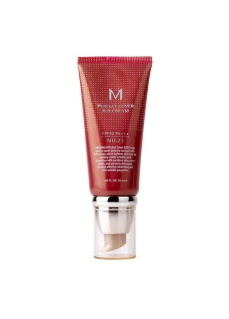 ВВ Крем Матуючий З Ідеальним Покриттям M Perfect Cover BB Cream SPF42 PA 50ml, 23 відтінок - натуральний беж MISSHA
