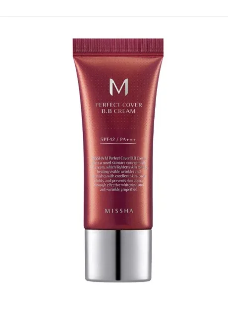 Тональний BB крем з ідеальним покриттям M PERFECT COVER BB CREAM SPF42/PA+++, 20 мл № 25 - Теплий Бежевий MISSHA (317455058)