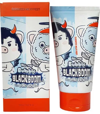 Киснева маска для очищення пор Elizavecca Hell-Pore Bubble Blackboom Pore Pack