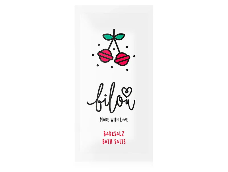 Сіль для ванни «Вишневі цукерки» Bilou Cherry Pops Bath Salt, 80г