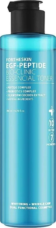 Тонер для обличчя Fortheskin EGF-Peptide Bio Clinic Essencial Toner антивіковий 200 мл