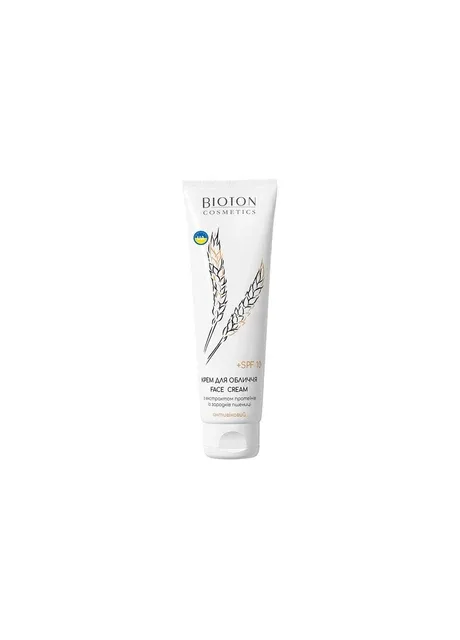BIOTON COSMETICS Крем для обличчя антивіковий з олією зародків пшениці SPF 10, 100 мл — Крем, Україна (367726387)