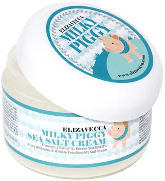 Сольовий колагеновий крем для обличчя Elizavecca Face Care Milky Piggy Sea Salt Cream