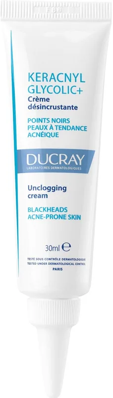 Крем для обличчя Ducray Keracnyl Glycolic+ 30 мл