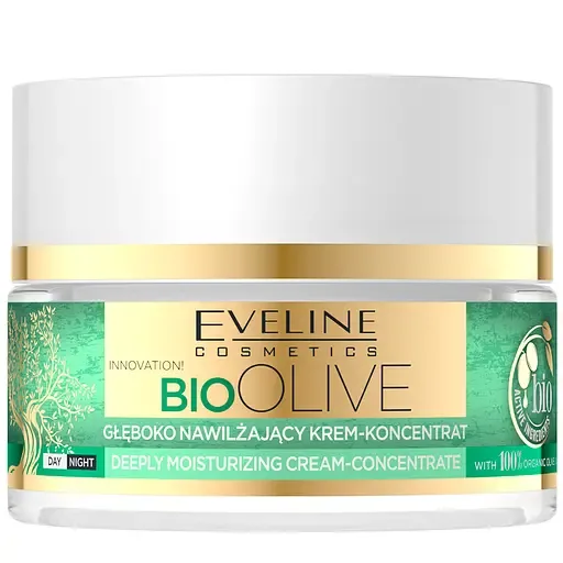 Глибоко зволожуючий крем-концентрат Eveline Bio Olive, 50 мл