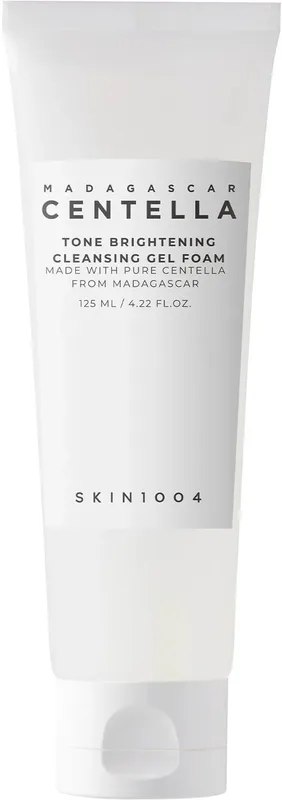 Освітлювальна гель-пінка для вмивання обличчя 125 мл SKIN1004 madagascar centella tone brightening cleansing gel foam