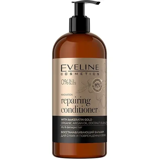 Відновлючий бальзам Eveline Organic Gold для сухого і пошкодженого волосся 500 мл