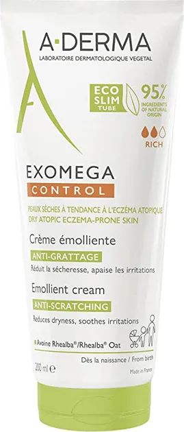 Крем для тіла й обличчя A-Derma Exomega Control зволожувальний 200 мл
