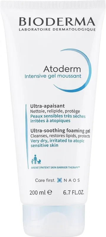Гель-мус для обличчя BIODERMA Atoderm Intencive Ultra-rich Foaming Gel очищувальний 200 мл