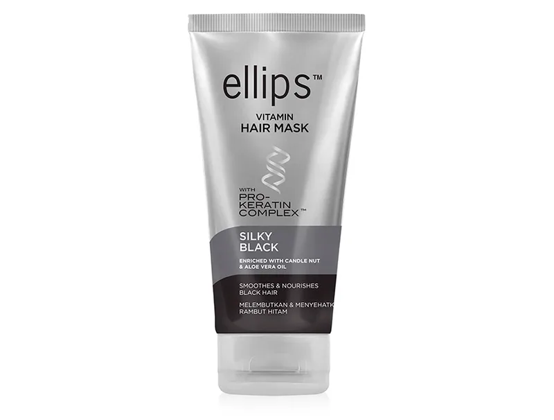Маска для волосся «Шовкова Ніч» Ellips Vitamin Hair Mask Silky Black With Pro-Keratin Complex