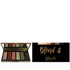 SLA Paris Палітра тіней для повік 6 кольорів Blend it eyeshadows palette 6 shades, 6 г
