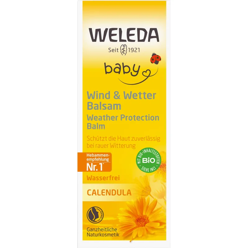 Дитячий захисний бальзам від вітру і холоду "Календула" Weleda Calendula Wind und Wetterbalsam
