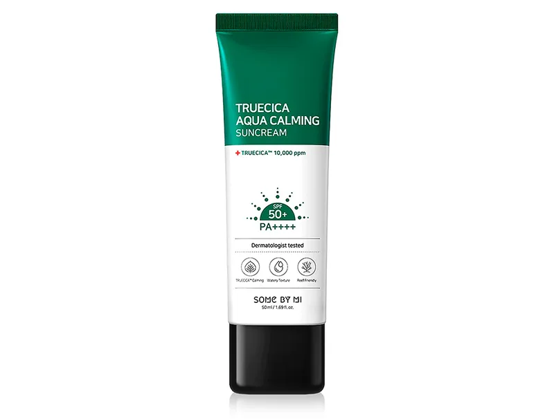 Заспокійливий сонцезахисний крем для обличчя Some By Mi Truecica Aqua Calming SunCream SPF 50+, 50мл