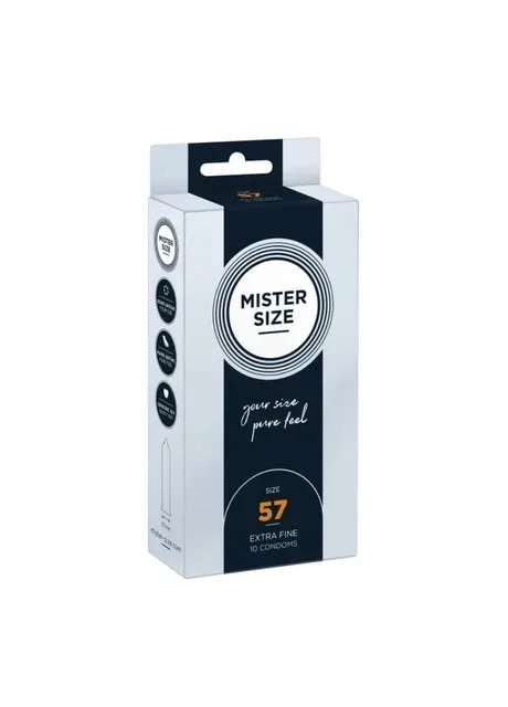 Презервативи - pure feel - 57 мм, товщина 0,05 мм, 10 шт. Mister Size (373677130)