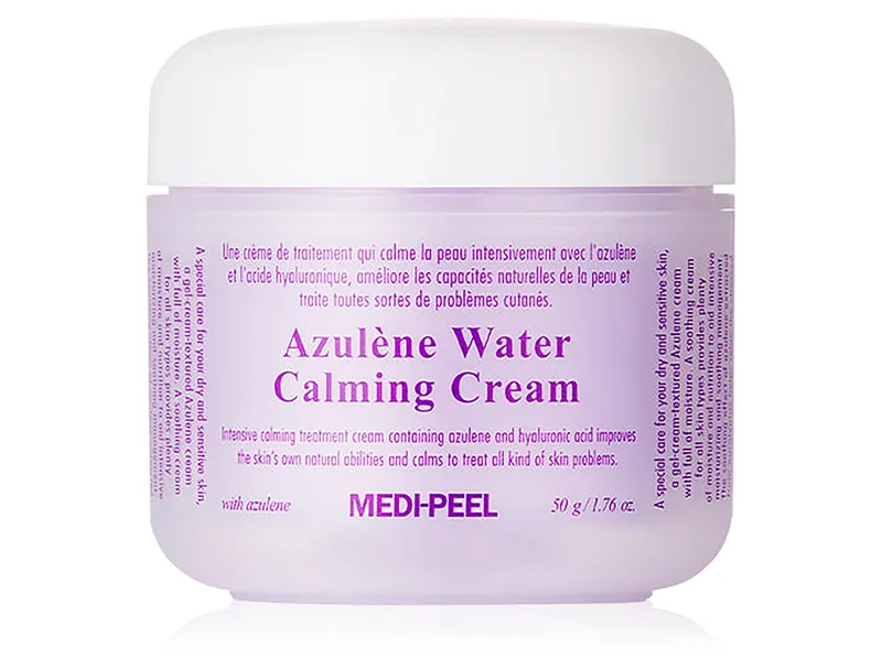 Легкий заспокійливий гель-крем для обличчя з азуленом Medi-Peel Azulene Water Calming Cream, 50мл