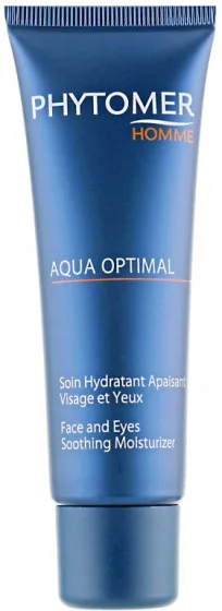 Phytomer Aqua Optimal Face And Eyes Soothing Moisturizer - Чоловічий зволожуючий крем для обличчя та шкіри навколо очей