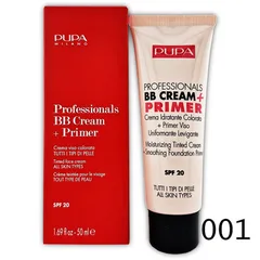 Тональний крем Pupa ВВ Professionals Cream + Primer Tone-Cream для всіх типів шкіри №001 nude 50 мл
