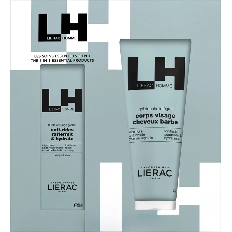 Набір Lierac (Лієрак) Оm (Флюїд антивіковий 50 мл + Гель для душу інтегральний 200 мл)
