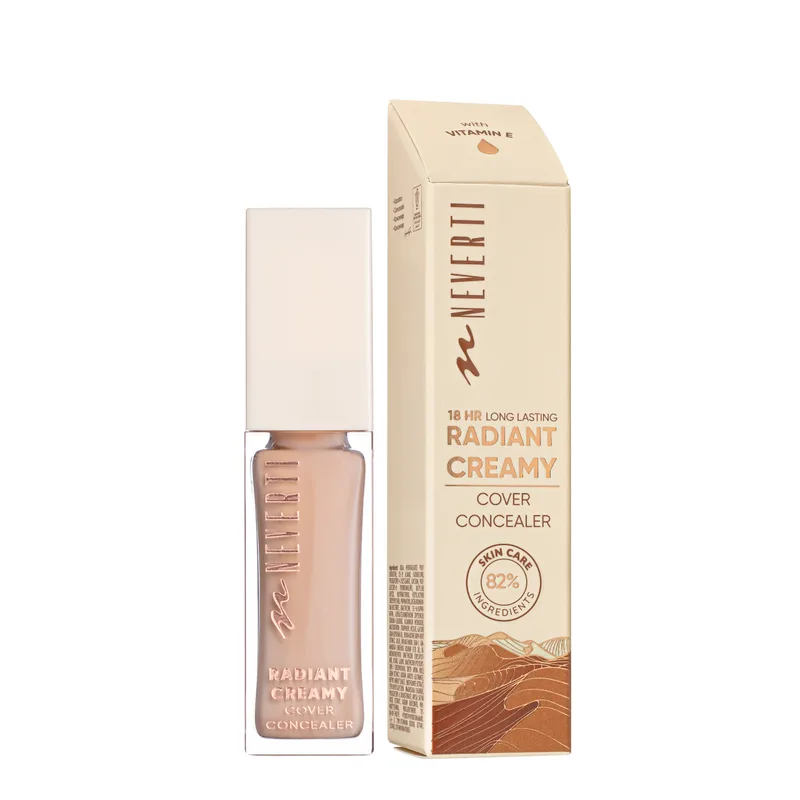 Консилер для обличчя стійкий Neverti Radiant Creamy Cover Conealer