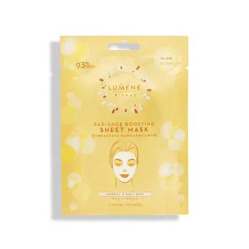 Тканинна маска для сяяння шкіри Lumene Kirkas Radiance Boosting Sheet Mask, 1 шт. (8000019186900)