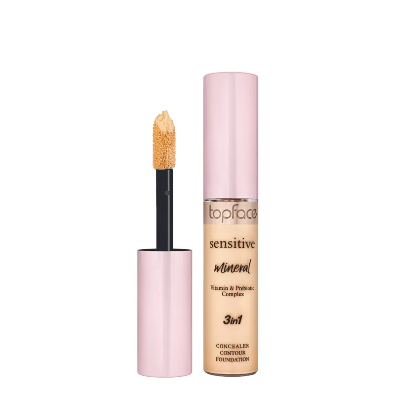 Консилер для обличчя TopFace Sensitive Mineral PT471 №04 Light to Medium 3в1 Світло-бежевий