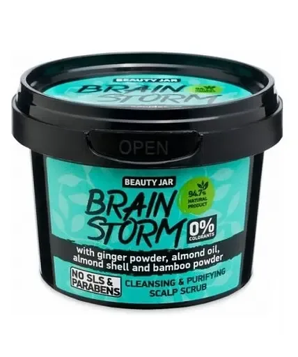 Скраб-шампунь Beauty Jar Brainstorm, для шкіри голови, 100 мл