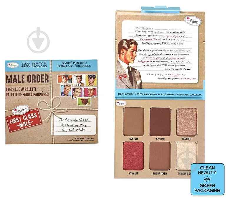 Палетка для очей theBalm MALE ORDER First Class Male 13,2 г
