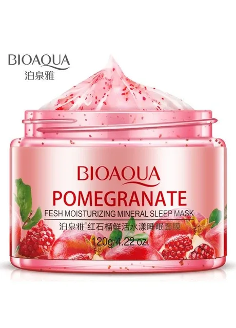 Маска гелевая ночная с гранатом и минералами BIOAQUA Fesh Moisturizing Mineral Sleep Mask (120г)