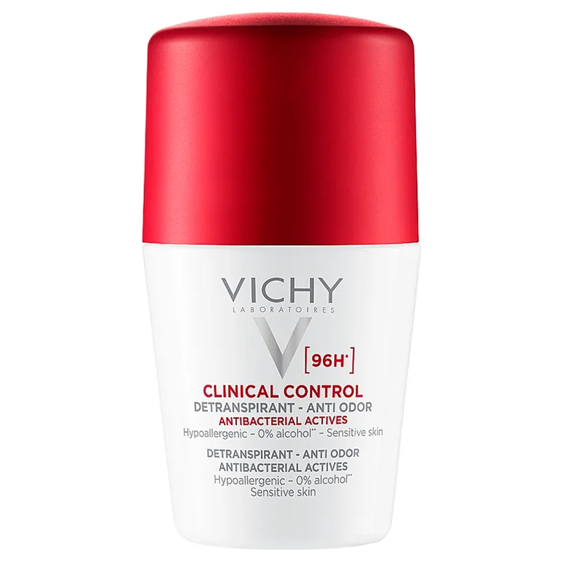 Антиперспірант для чоловіків Vichy Deo Clinical Control кульковий 96 годин захисту проти надмірного потовиділення та запаху 50 мл (MB469600)