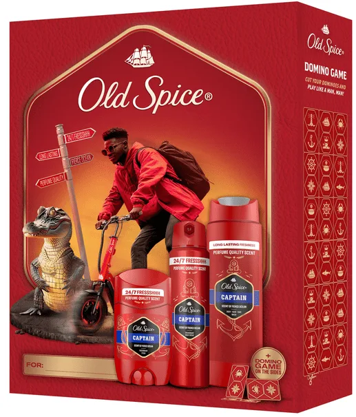 Подарунковий набір Old Spice Urban Traveller Captain дез спрей 150 мл +дез стік 50 мл + гель для душу-шампунь 2в1 250 мл