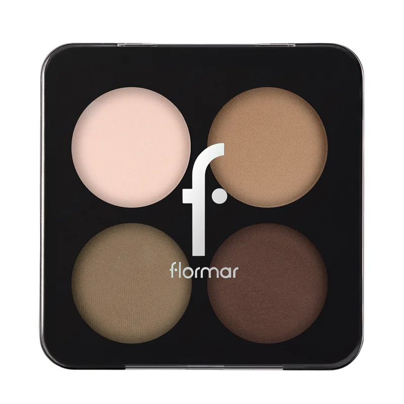 Палітра тіней для повік Flormar Color Eyeshadow 04 Swiss Chocolate 4 кольори Коричневий