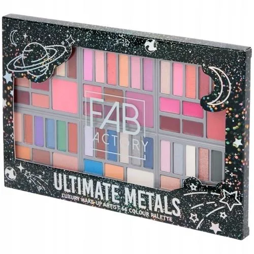 Палітра для макіяжу Fab Factory Ultimate Metals 66 кольорів
