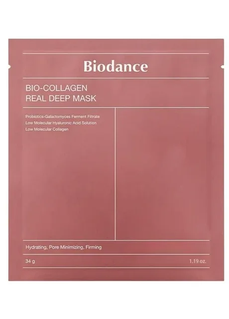 Нічна гідрогелева маска Bio-Collagen Real Deep Mask з низькомолекулярним колагеном 34 г х 1 шт Biodance (335057210)