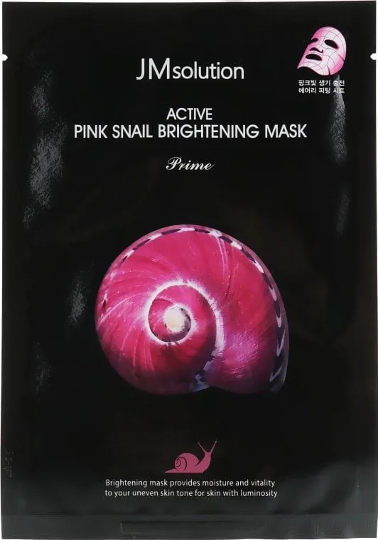 Маска тканинна для обличчя JM Solution Active Pink Snail Brightening Mask 30 мл