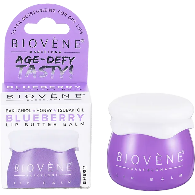 Бальзам Biovene (Біовен) для сухих губ зволожуючий з чорницею та бакучіолом 8 г
