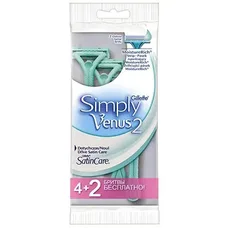 Бритви Gillette Venus Simply 2 одноразові 4шт.+2шт.безкоштовно