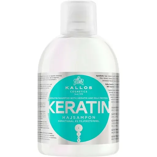 Шампунь для волосся Kallos Cosmetics Keratin 1 л