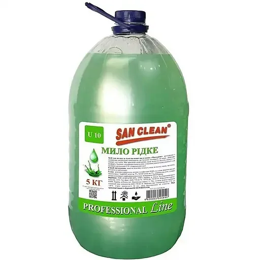 Рідке мило San Clean Prof Зелене, 5 л