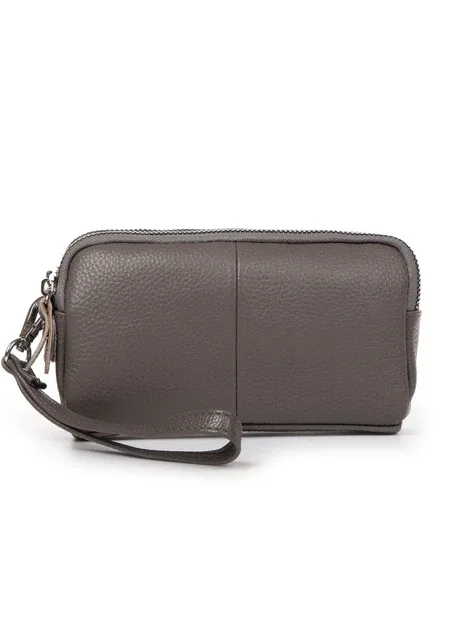 Косметичка кожа 6002-A grey Fashion (394991563)